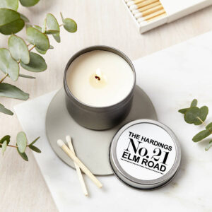 Personalised New Home Scented Soy Candle Personalised New Home Scented Soy Candle