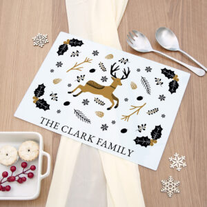 Personalised Nordic Woodland Rectangular Chopping Board Personalised Nordic Woodland Rectangular Chopping Board