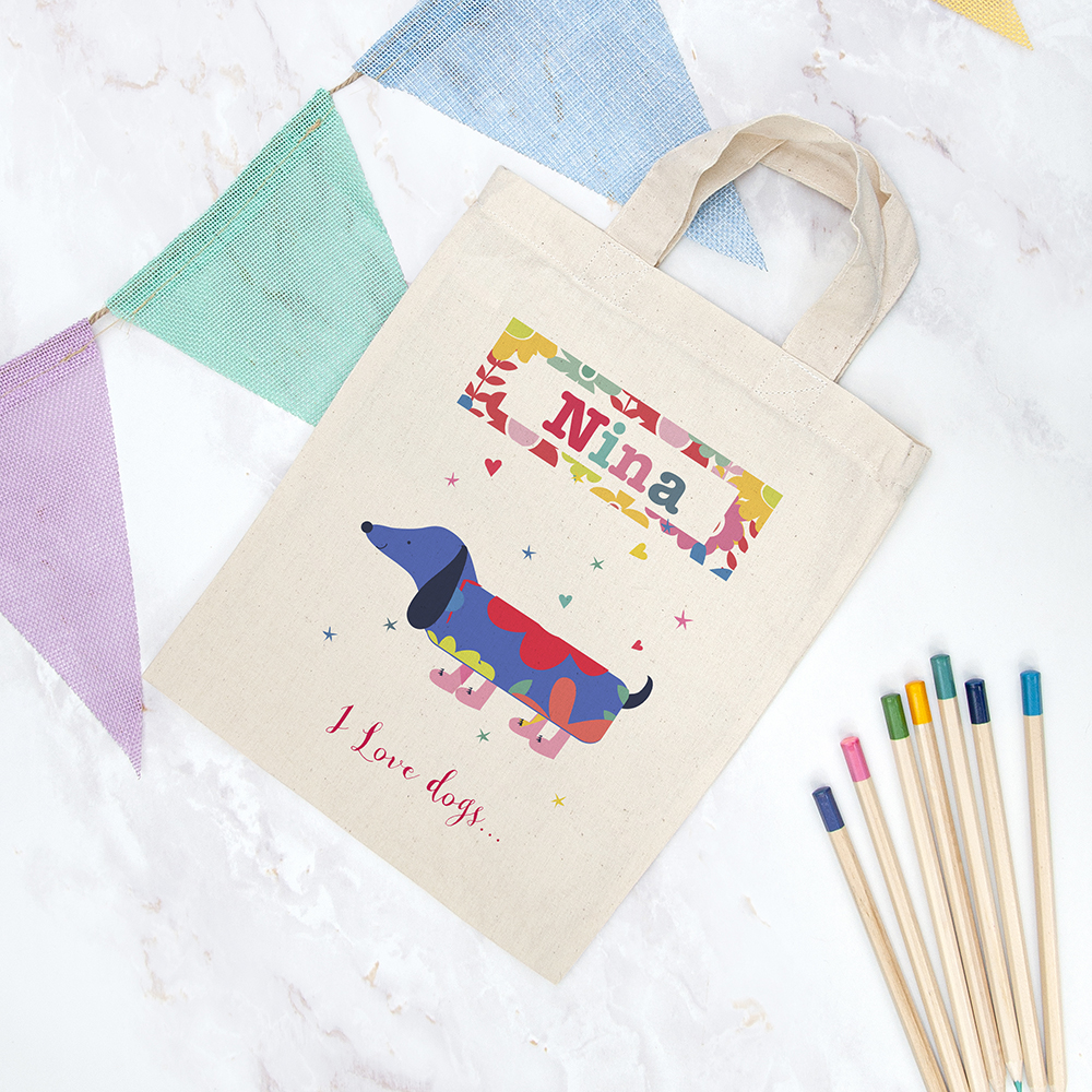 Personalised Pets Fabric Party Bag Personalised Pets Fabric Party Bag