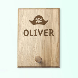 Personalised Pirate Hat Peg Hook Personalised Pirate Hat Peg Hook