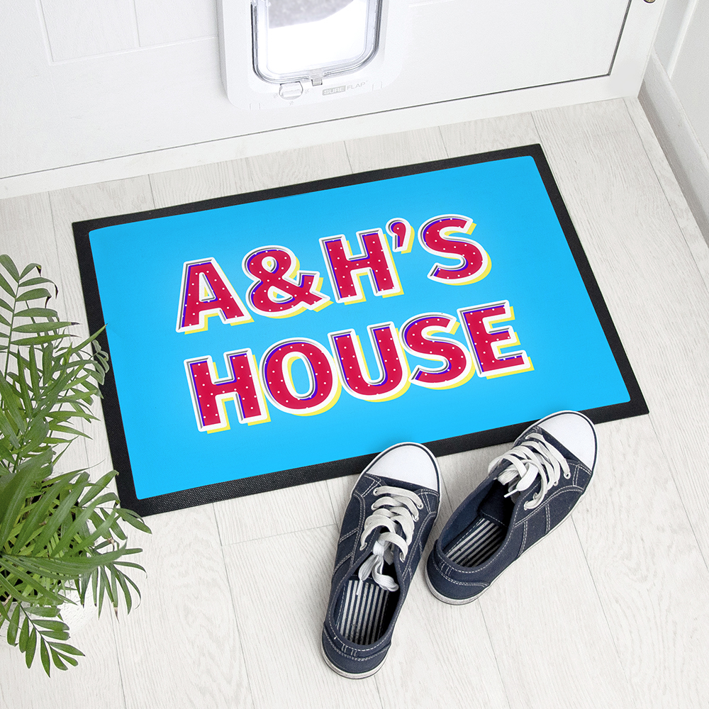 Personalised Pop Art Doormat Personalised Pop Art Doormat