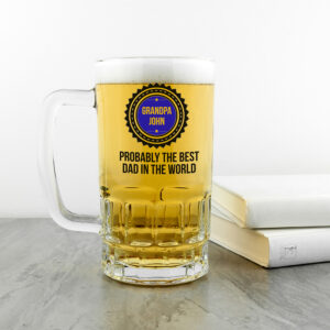Personalised Probably The Best Beer Glass Tankard Personalised Probably The Best Beer Glass Tankard