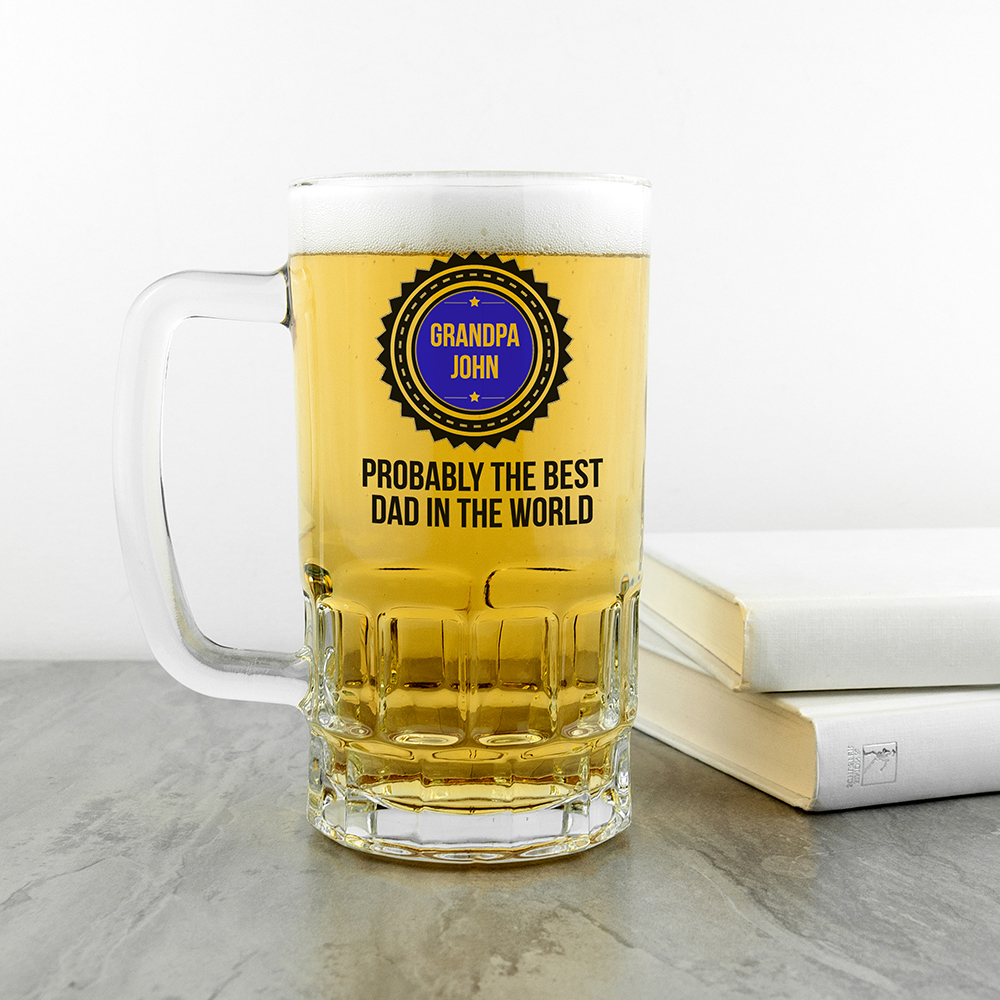 Personalised Probably The Best Beer Glass Tankard