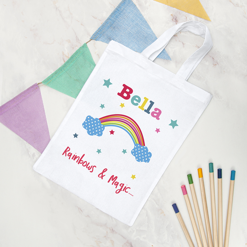 Personalised Rainbow Party Bag