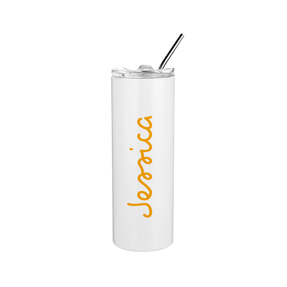 Personalised Summer Island Tumbler - Yellow