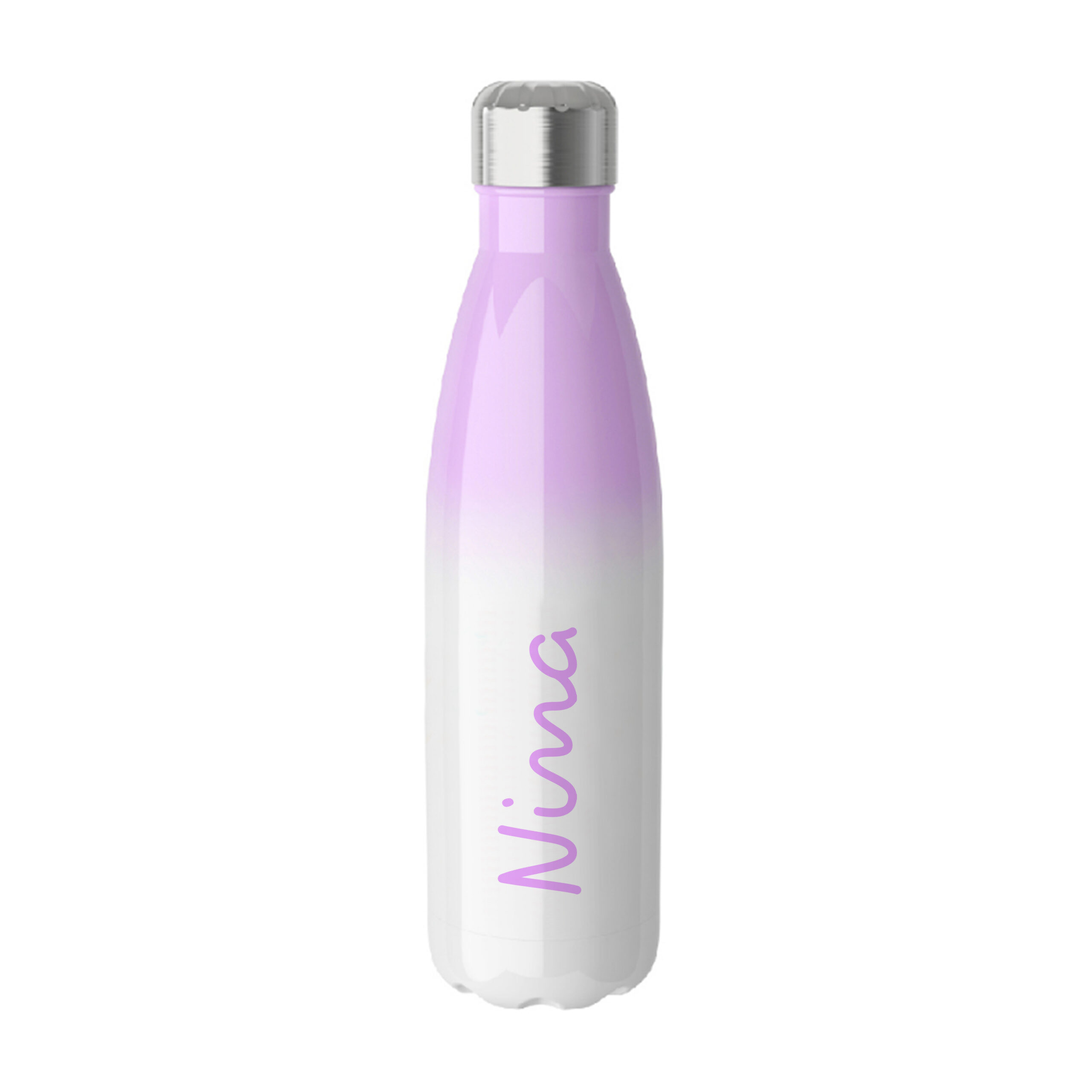 Personalised Summer Sunrise Insulated Purple Water Bottle Personalised Summer Sunrise Insulated Purple Water Bottle