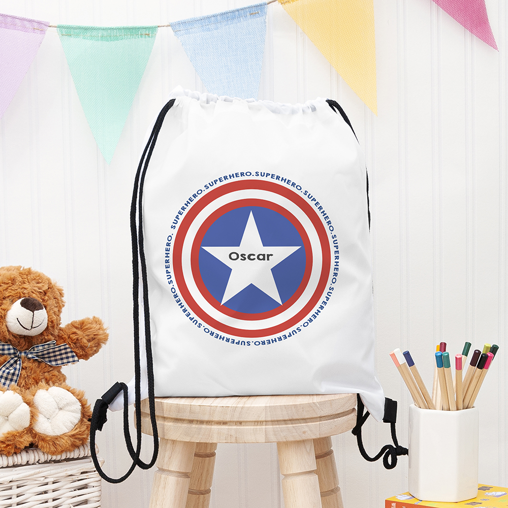 Personalised Superhero Waterproof Swim Bag