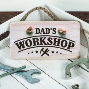 Personalised Wooden Workshop Sign Personalised Wooden Workshop Sign