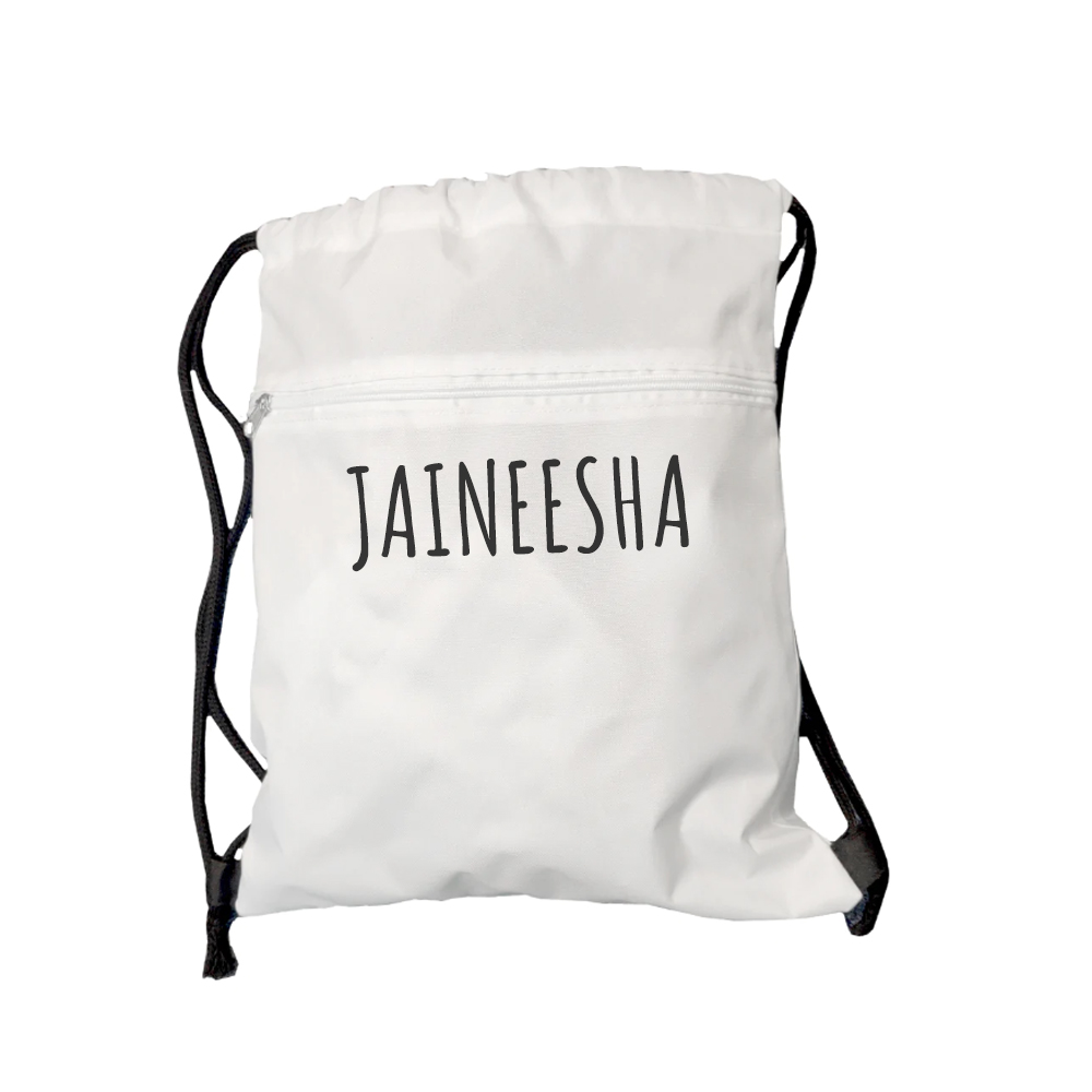 Personalised Zip Up Drawstring Gym Bag Personalised Zip Up Drawstring Gym Bag