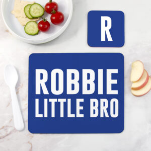 Boy's Personalised Bro Placemat Set