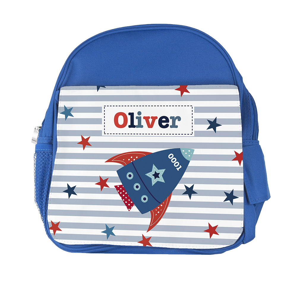 Personalised Kid’s Blue Mini Rucksack Personalised Kid's Blue Mini Rucksack