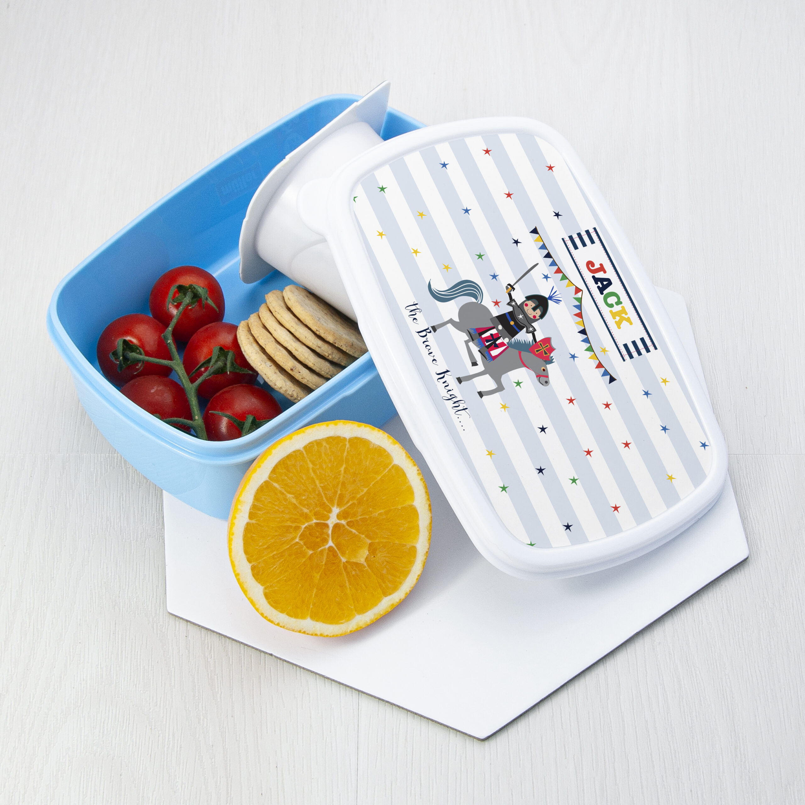 Personalised Brave Knight Lunch Box Personalised Brave Knight Lunch Box