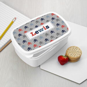 Personalised Boy's Patterned Lunch Box
