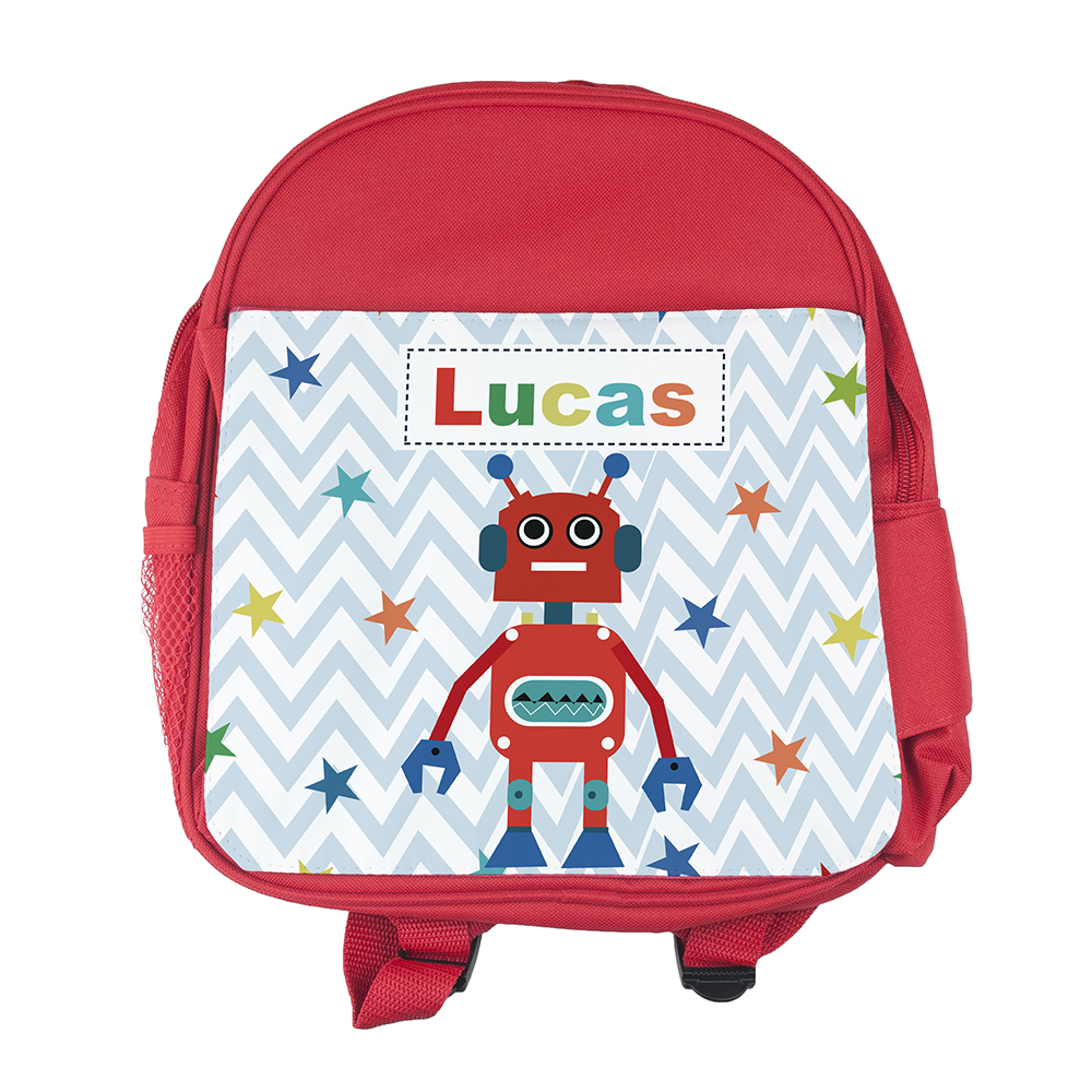 Personalised Boy’s Robot Rucksack Personalised Boy's Robot Rucksack