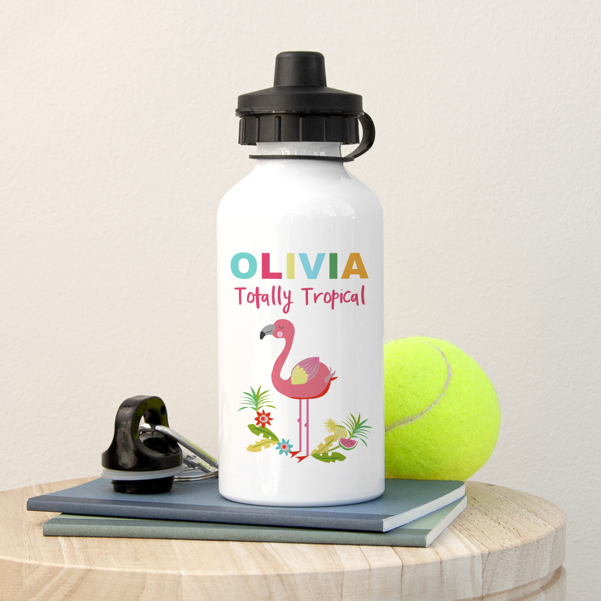 Personalised Flamingo Water Bottle Personalised Flamingo Water Bottle