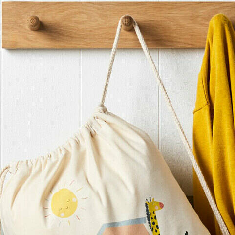 Personalised Noah’s Ark Cotton Nursery Bag Personalised Noah's Ark Cotton Nursery Bag
