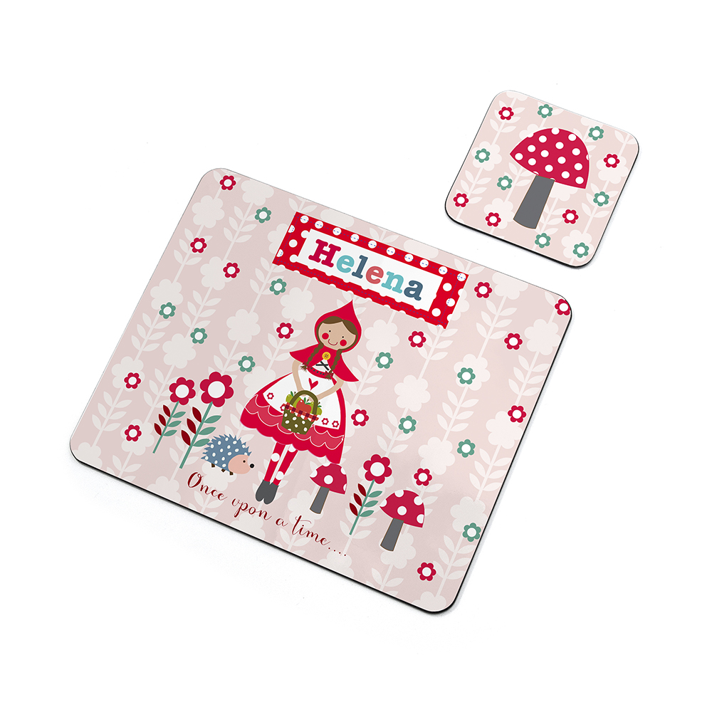 Personalised Children’s Little Red Riding Hood Placemat Set Personalised Children's Little Red Riding Hood Placemat Set