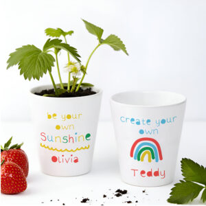 Personalised Child's Rainbow Plant Pot