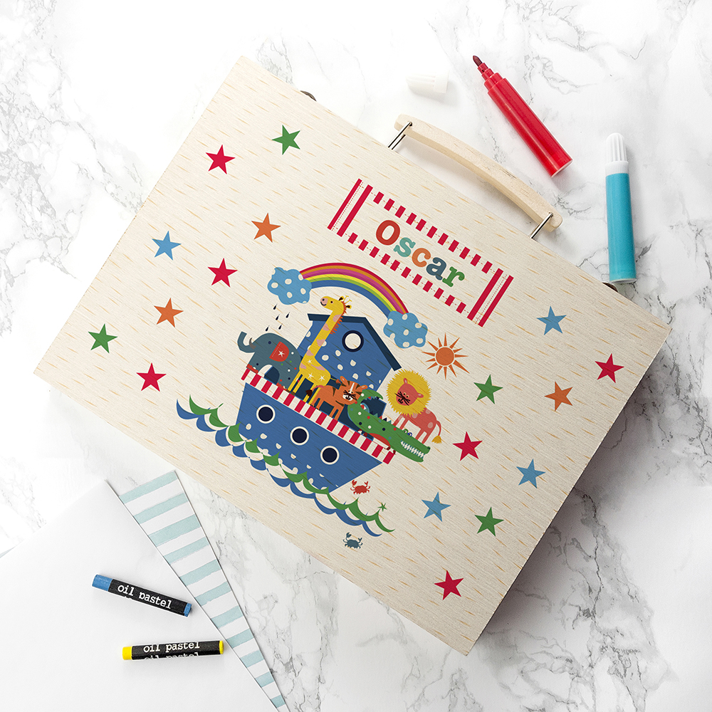 Personalised Kid’s Noah’s Ark Colouring Set Personalised Kid's Noah's Ark Colouring Set