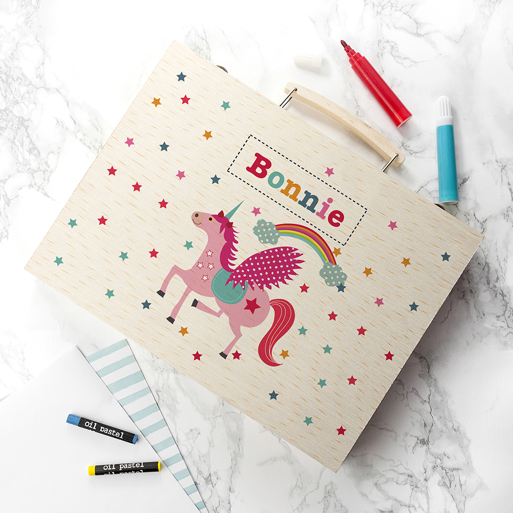 Personalised Kid’s Unicorn Colouring Set Personalised Kid's Unicorn Colouring Set