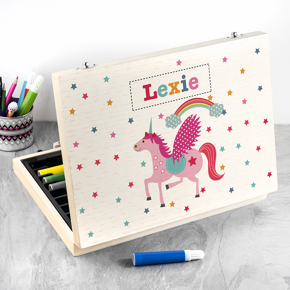Personalised Kid’s Unicorn Colouring Set Personalised Kid's Unicorn Colouring Set
