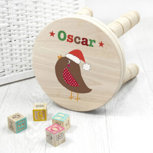 Personalised Kid's Robin Wooden Stool