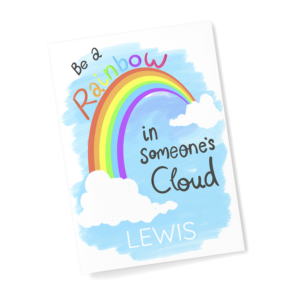 Personalised Be A Rainbow Framed Print Personalised Be A Rainbow Framed Print